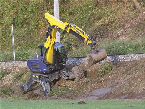 2018-10-30_(852)_Walking_excavator_Kaiser_S12_at_Mariazellerbahn_in_Rabenstein_an_der_Pielach,_Austria